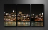Dekorační obraz 160x90cm - 3 díly - 1008 - Brooklyn Bridge