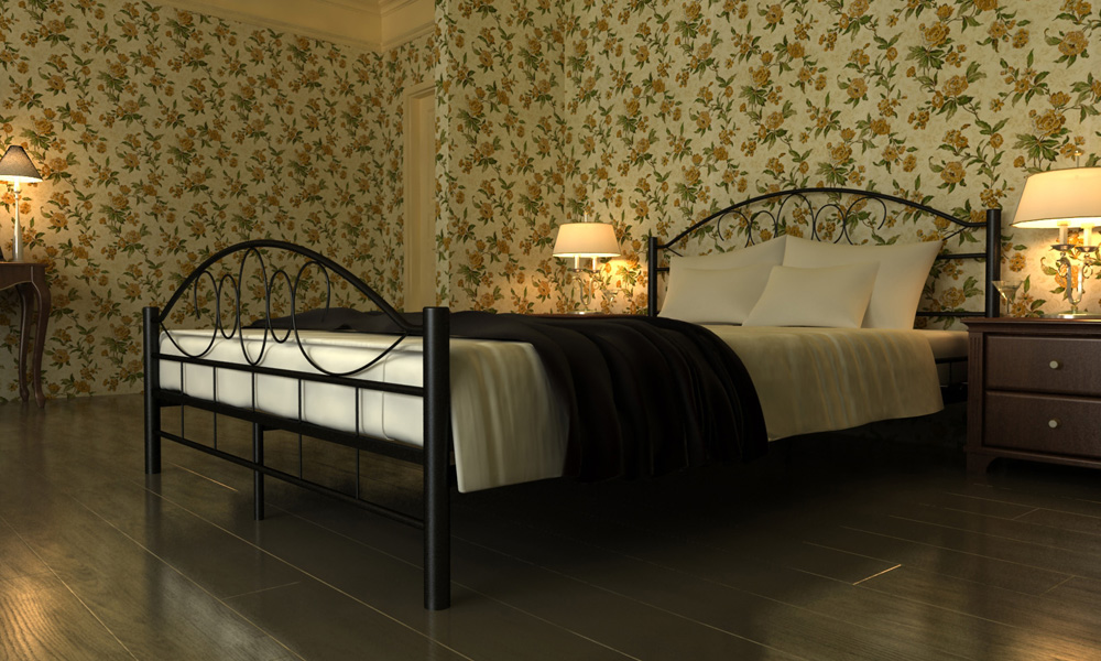 Fotografie Kovová postel "TOSCANA" 180x200 včetně roštu+ kvalitní matrace
